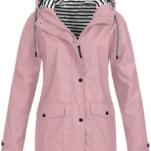 Womens plus size Rain Jacket Size 2x. Fits like a 1 x new with tags color pink